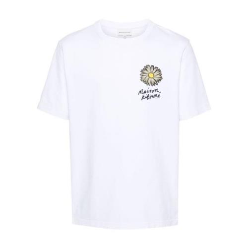 T-Shirts Maison Kitsuné , White , Heren