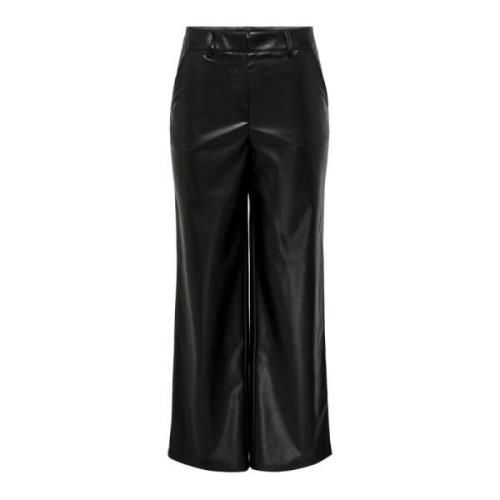 Wide Trousers Jacqueline de Yong , Black , Dames