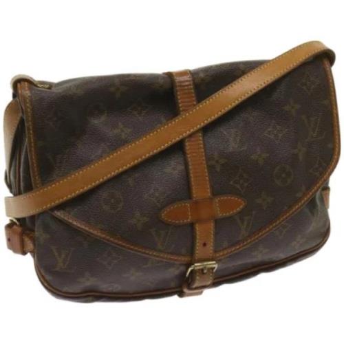 Pre-owned Canvas louis-vuitton-bags Louis Vuitton Vintage , Brown , Da...