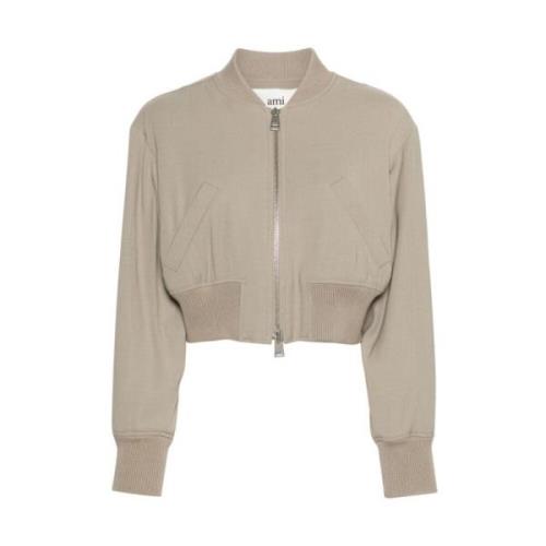 Bomber Jackets Ami Paris , Beige , Dames