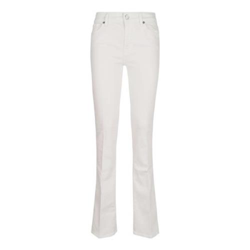 Trousers 7 For All Mankind , White , Dames