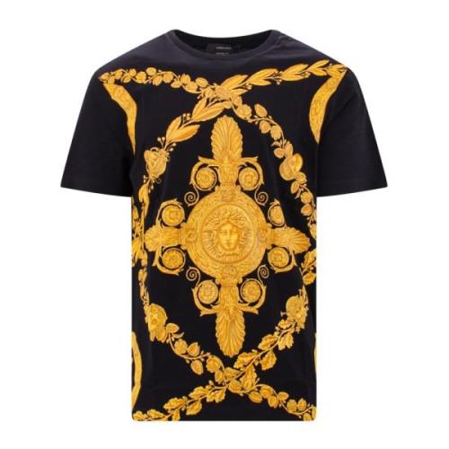 T-Shirts Versace , Black , Heren