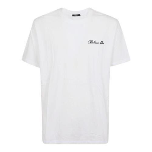 T-Shirts Balmain , White , Heren