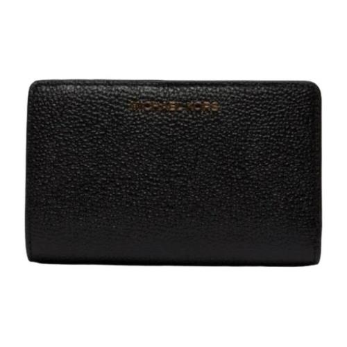 Leren portemonnee Michael Kors , Black , Dames