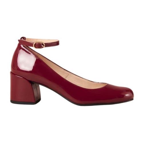 Antoine Onix Bordeaux Leren Pumps Alohas , Red , Dames