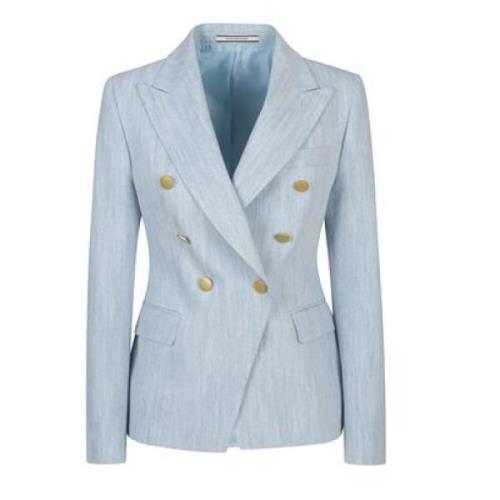 Stijlvolle Jassen Collectie Tagliatore , Blue , Dames