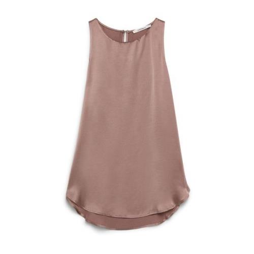 Sleeveless Tops Maliparmi , Brown , Dames