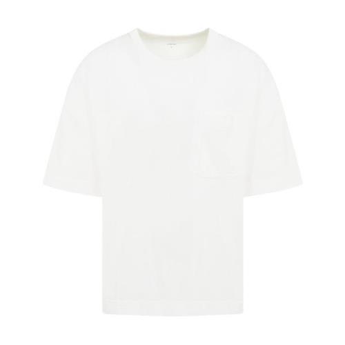 Boxy T-shirt in Krijtwit Lemaire , White , Heren