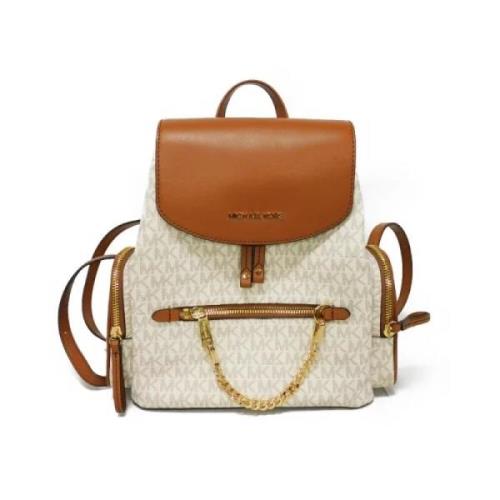 Pre-owned Canvas backpacks Michael Kors Pre-owned , White , Dames