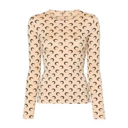 Sweatshirts Marine Serre , Beige , Dames