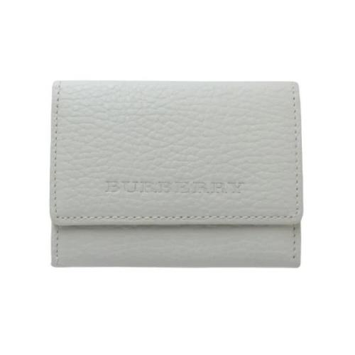 Pre-owned Leather wallets Burberry Vintage , White , Dames
