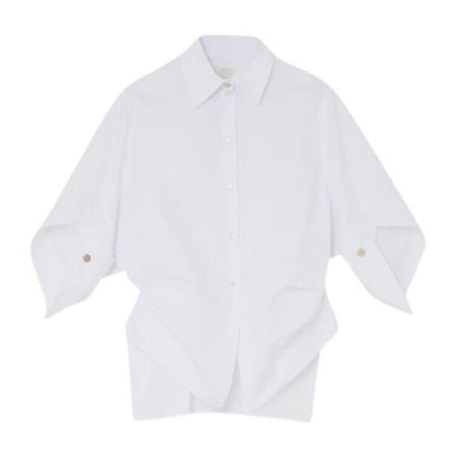 Oversized Shirt met Asymmetrische Mouwen Liu Jo , White , Dames