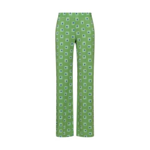 Straight Trousers Maliparmi , Green , Dames
