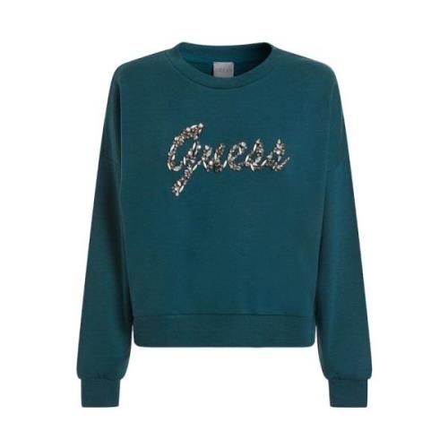 Groene Dames Sweatshirt Guess , Green , Dames