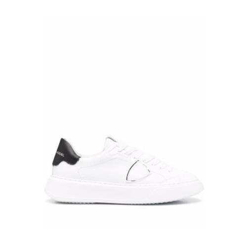 Stijlvolle Lage Top Dames Sneakers Philippe Model , White , Dames