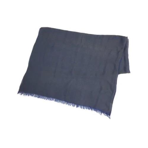 Pre-owned Silk scarves Hermès Vintage , Blue , Dames