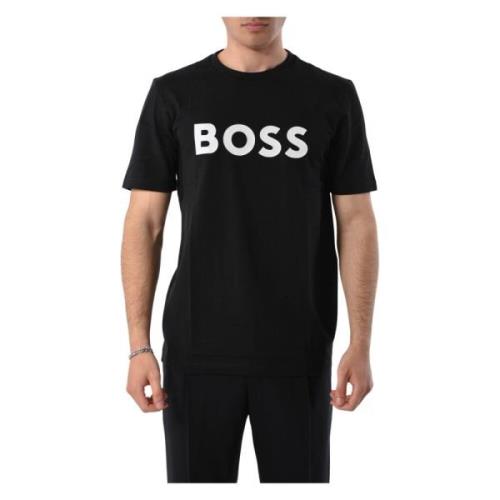 T-Shirts Hugo Boss , Black , Heren