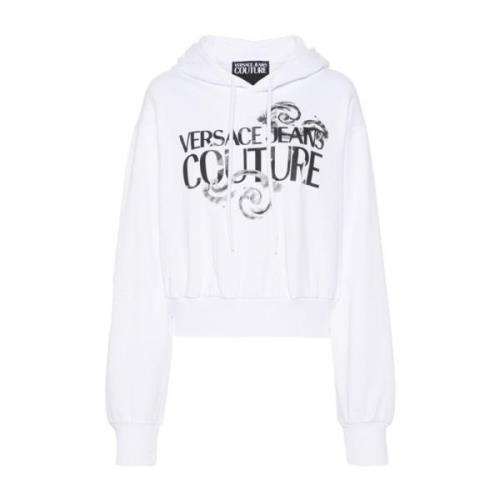 Witte Grafische Sweaters Versace Jeans Couture , White , Dames