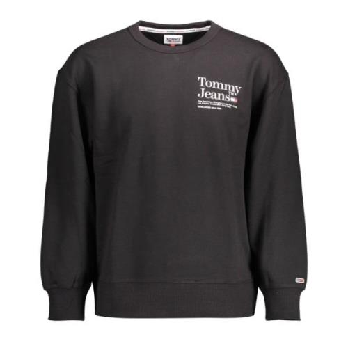 Zwarte katoenen trui Tommy Hilfiger , Black , Heren