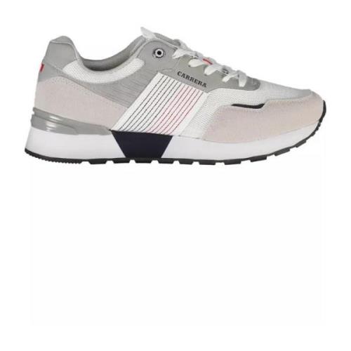 Witte Polyester Sneaker met Logo voor Heren Carrera , Multicolor , Her...