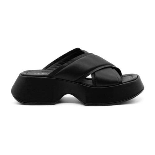 Sliders Vic Matié , Black , Dames