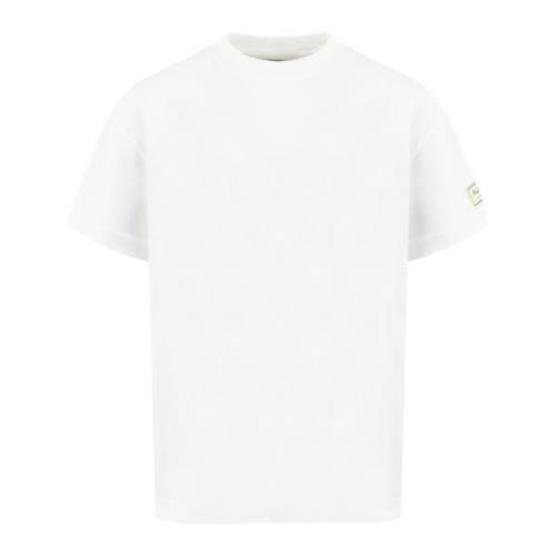 Heren Atelier Armpatch T-Shirt Wit Flaneur Homme , White , Heren