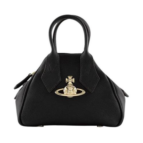 Saffiano Mini Yasmine Tas Vivienne Westwood , Black , Dames