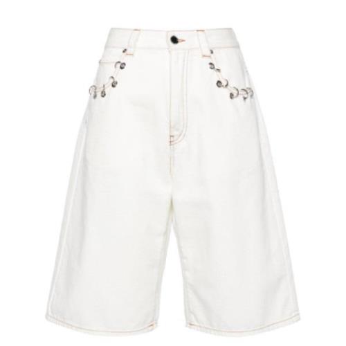 Casual Shorts Pinko , White , Dames