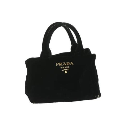 Pre-owned Velvet handbags Prada Vintage , Black , Dames