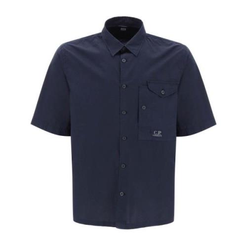 Short Sleeve Shirts C.p. Company , Blue , Heren
