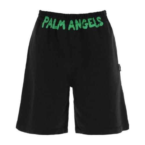 Casual Shorts Palm Angels , Black , Heren