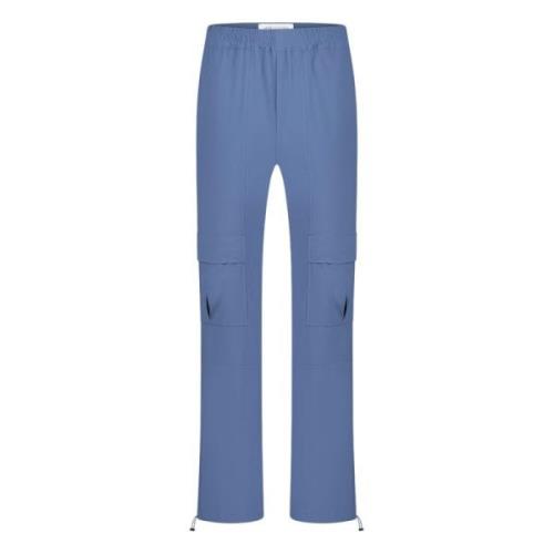 Straight Trousers Jane Lushka , Blue , Dames