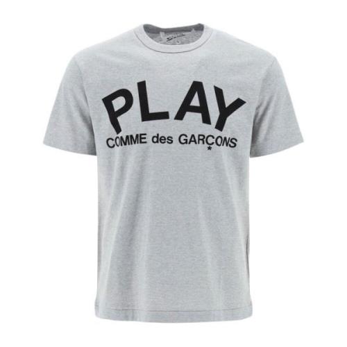 T-Shirts Comme des Garçons Play , Gray , Heren