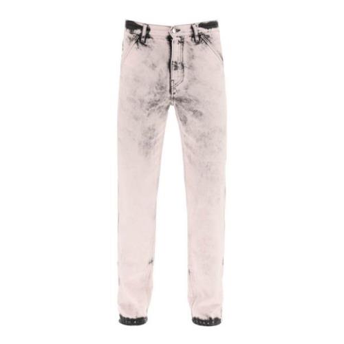 Slim-fit Jeans Oamc , Pink , Heren