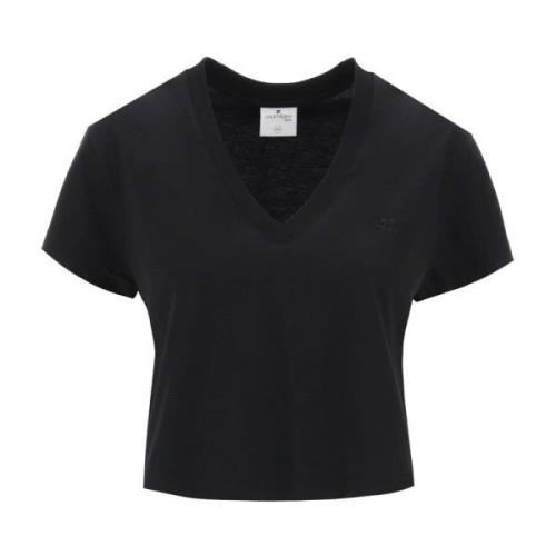 T-Shirts Courrèges , Black , Dames