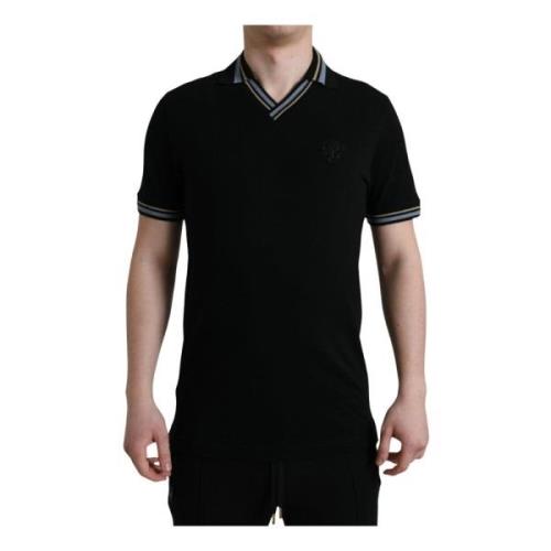 Polo Shirts Dolce & Gabbana , Black , Heren
