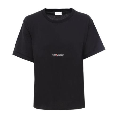 T-Shirts Saint Laurent , Black , Dames