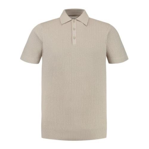 Sand Structuur Polo Heren Pure Path , Beige , Heren