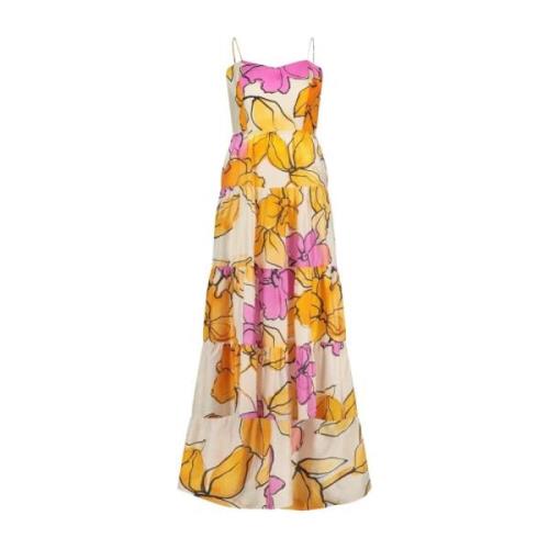 Alice Maxi Jurk Mimosa/Cassis Print Fabienne Chapot , Multicolor , Dam...