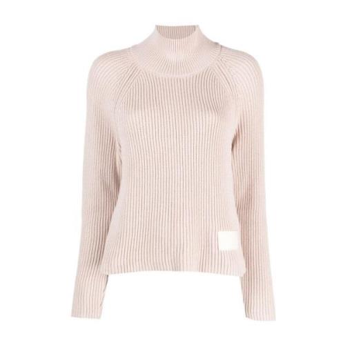 Poeder Turtleneck Sweater Ami Paris , Pink , Dames