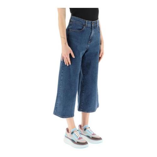 Cropped Jeans See by Chloé , Blue , Dames