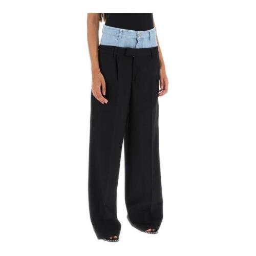 Wide Trousers Dion Lee , Black , Dames