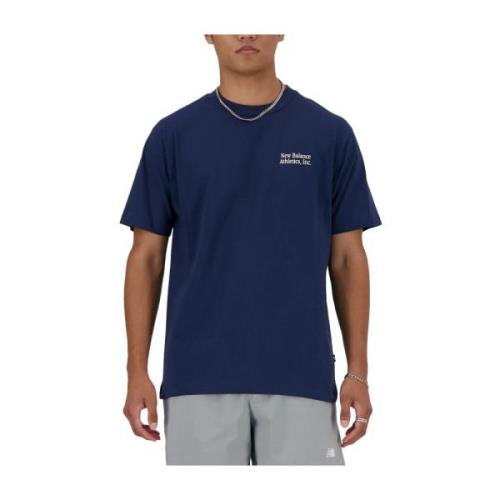T-Shirts New Balance , Blue , Heren