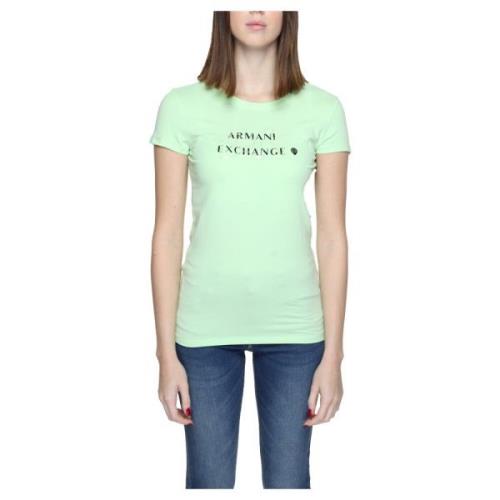 T-Shirts Armani Exchange , Green , Dames