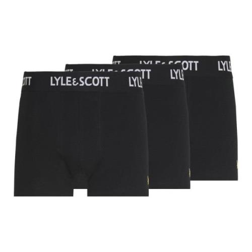 Zwarte Boxershorts Lyle & Scott , Black , Heren