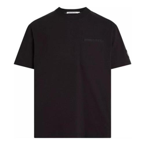 T-Shirts Calvin Klein Jeans , Black , Heren