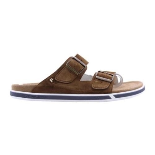 Stijlvolle Zomer Slippers Floris van Bommel , Brown , Heren