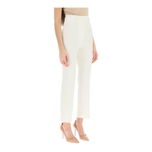 Slim-fit Trousers Hebe Studio , White , Dames