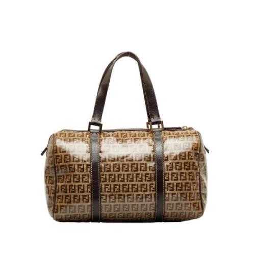 Pre-owned Cotton handbags Fendi Vintage , Brown , Dames