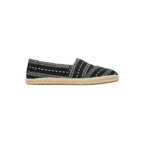 Zwarte Veterschoenen Toms , Black , Dames